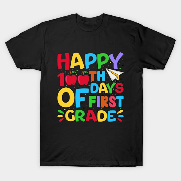 Happy 100th Days Of First Grade T-Shirt by Unique-Tshirt Design